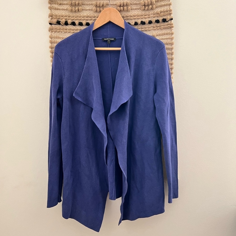 EILEEN FISHER| Water Fall Style Cardigan Sweater
